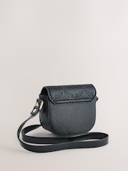 Baker by Ted Baker Childrens Black Embossed Bow Cross Body Bag - Image 3 of 8