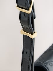 Baker by Ted Baker Childrens Black Embossed Bow Cross Body Bag - Image 8 of 8