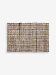 MADE.COM Blue Hurley Woven Jute Doormat - Image 4 of 4