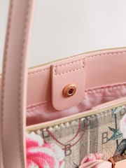 Baker by Ted Baker Multi Back to School Floral Monogram Bow Tote Bag - Image 8 of 8