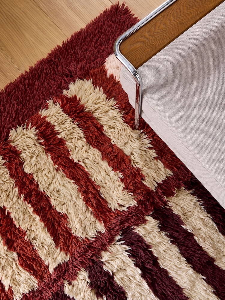 MADE.COM Burgundy Red Brute Rug - Image 2 of 5
