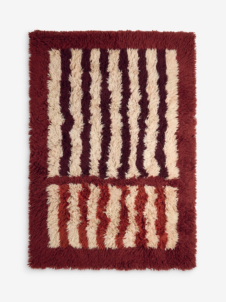 MADE.COM Burgundy Red Brute Rug - Image 5 of 5