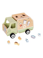 Tooky Toy Wooden Garbage Truck Toy - Image 1 of 1