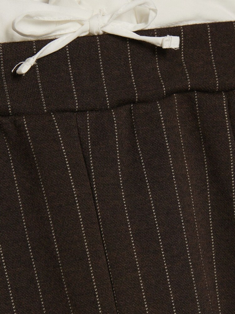 River Island Brown Side Stripe Waistband Wide Leg Trousers - Image 4 of 4