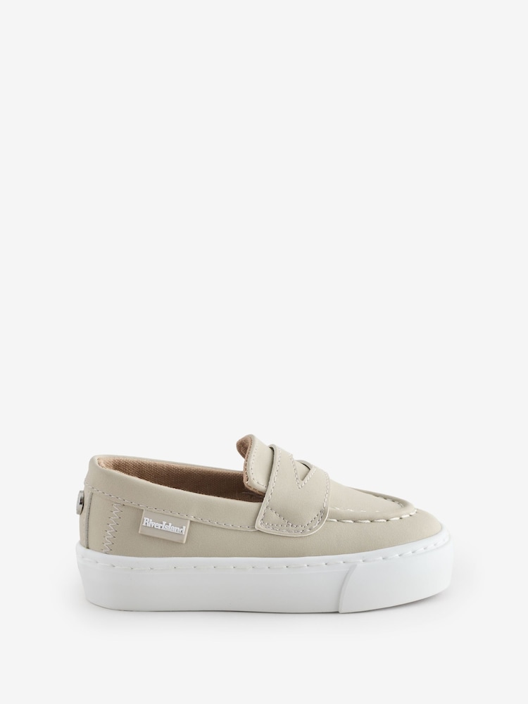 River Island Natural Smart Casual Cupsole Loafer - Image 1 of 1