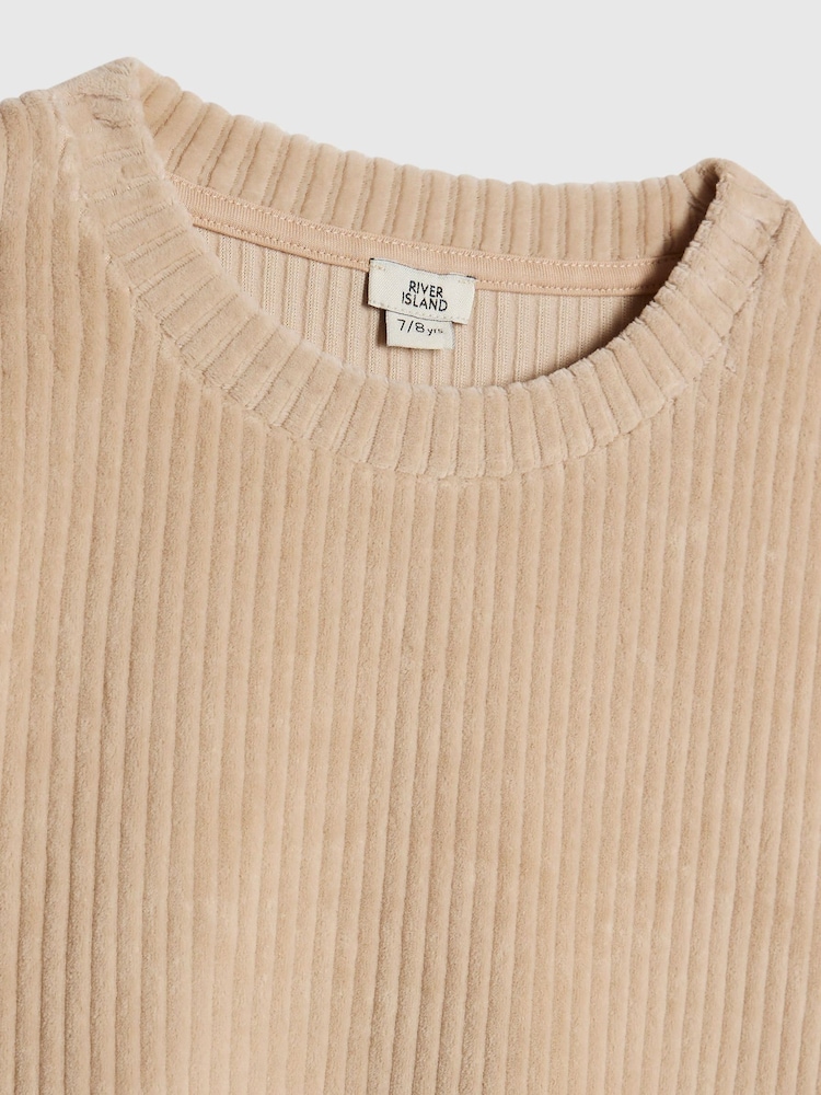 River Island Cosy Cord Lounge Sweatshirt & Wide Leg Joggers Set - صورة 5 من 5 River Island Cosy Cord Lounge Sweatshirt & Wide Leg Joggers Set - صورة 5 من 5