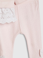 River Island Broderie Frill Sweatshirt & Leggings Set - Imaginea 8 din 10
