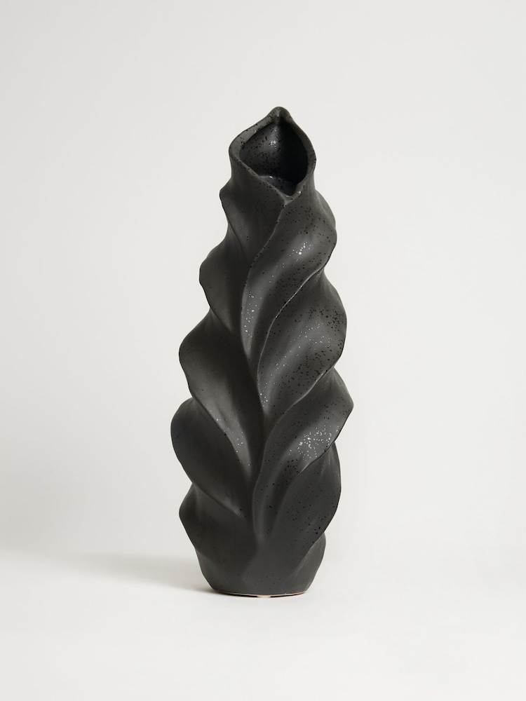 Sixty3 Styled Black Layer Vase - Image 2 of 5 Sixty3 Styled Black Layer Vase - Image 2 of 5