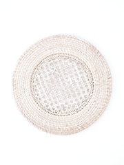 Sixty3 Styled Set of 4 White Rattan Placemats - Image 2 of 3