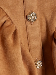 River Island Brown Suedette Prom Dress - Image 3 of 4