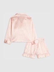 River Island Yellow Leopard Satin Short Pyjamas - Image 2 of 5