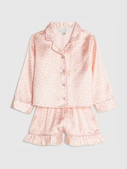 River Island Yellow Leopard Satin Short Pyjamas - Image 3 of 5