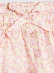 River Island Yellow Leopard Satin Short Pyjamas - Image 4 of 5