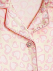 River Island Yellow Leopard Satin Short Pyjamas - Image 5 of 5
