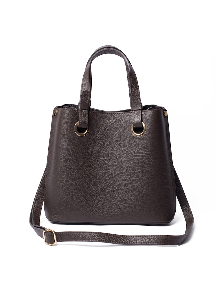 LRM Goods The Gracie Leather Bucket Brown Bag - Image 2 of 6 LRM Goods The Gracie Leather Bucket Brown Bag - Image 2 of 6