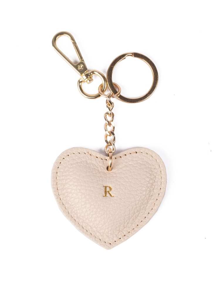 LRM Goods Natural The Leather Heart Keyring - Image 2 of 2 LRM Goods Natural The Leather Heart Keyring - Image 2 of 2
