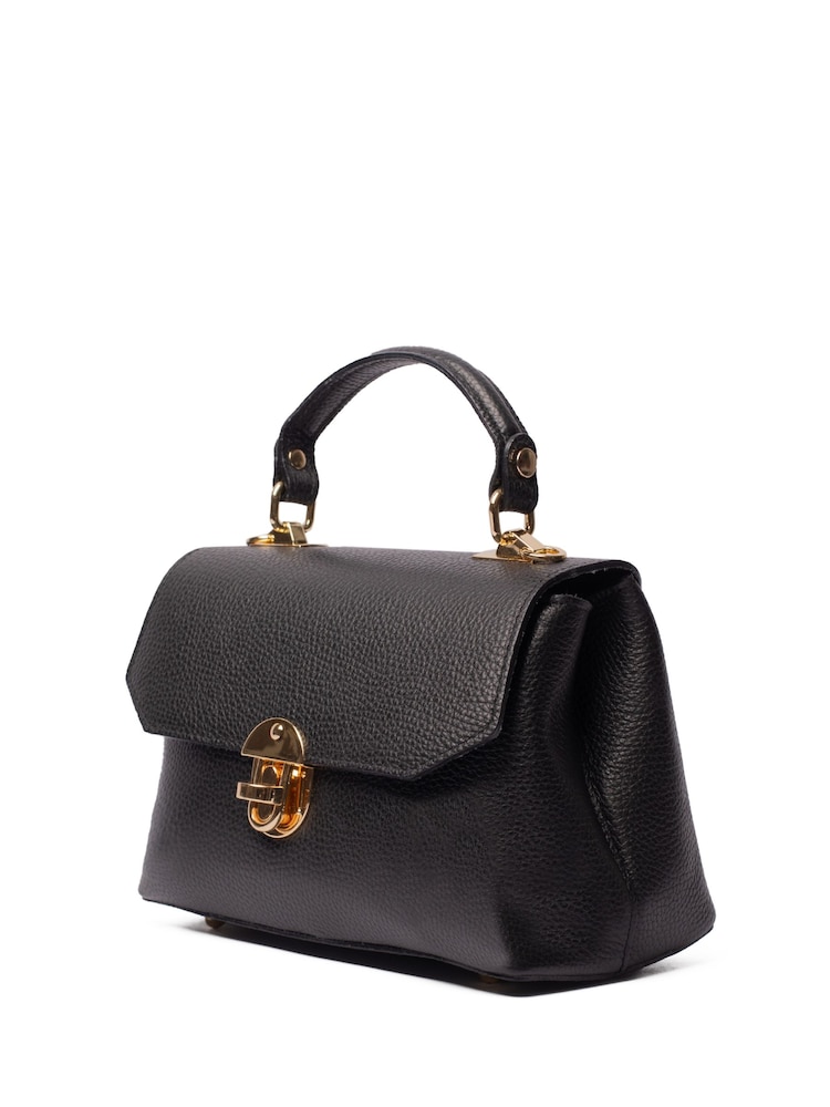 LRM Goods The Lucinda Leather Top Handle Black Bag - Image 2 of 4 LRM Goods The Lucinda Leather Top Handle Black Bag - Image 2 of 4