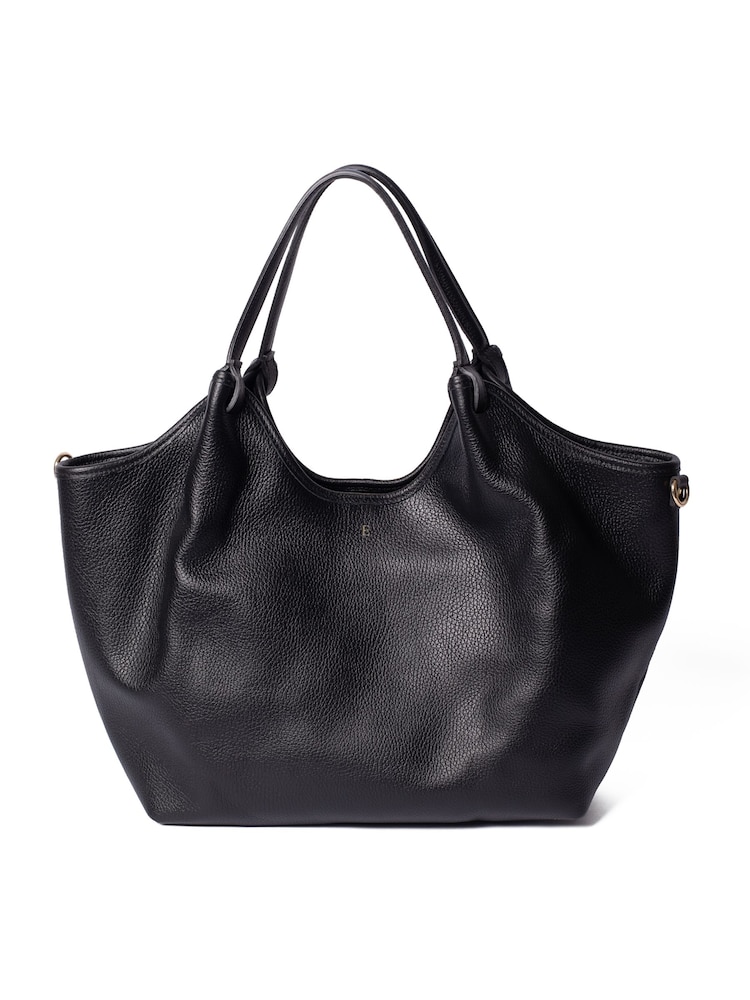 LRM Goods The Lily Leather Tote Black Bag - Image 6 of 6 LRM Goods The Lily Leather Tote Black Bag - Image 6 of 6