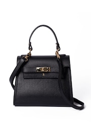 LRM Goods The Polly Leather Top Handle Black Bag - Image 2 of 7
