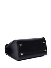 LRM Goods The Polly Leather Top Handle Black Bag - Image 5 of 7