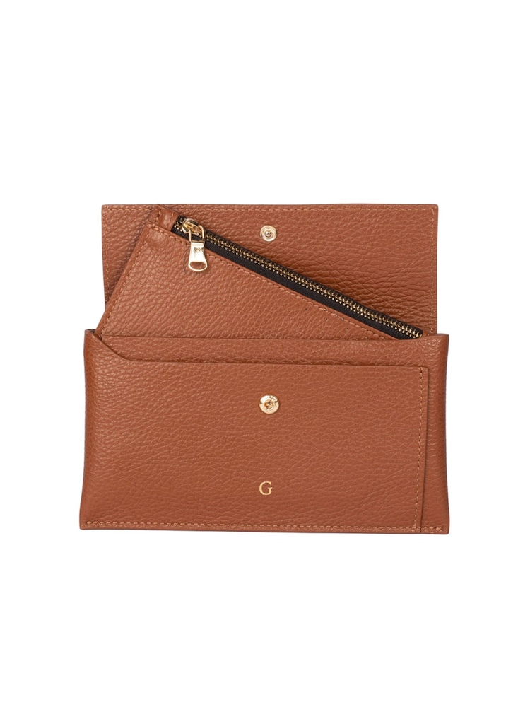 LRM Goods The Leather Lady Brown Wallet with Insert - Image 4 of 4 LRM Goods The Leather Lady Brown Wallet with Insert - Image 4 of 4