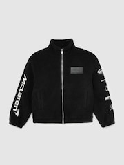 McLaren Black Racing Logo Fleece Jacket Unisex-Fit - Image 2 of 9