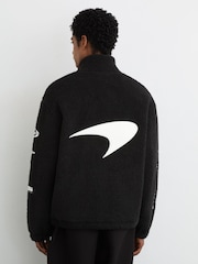 McLaren Black Racing Logo Fleece Jacket Unisex-Fit - Image 6 of 9