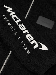 McLaren Black Racing Logo Fleece Jacket Unisex-Fit - Image 8 of 9
