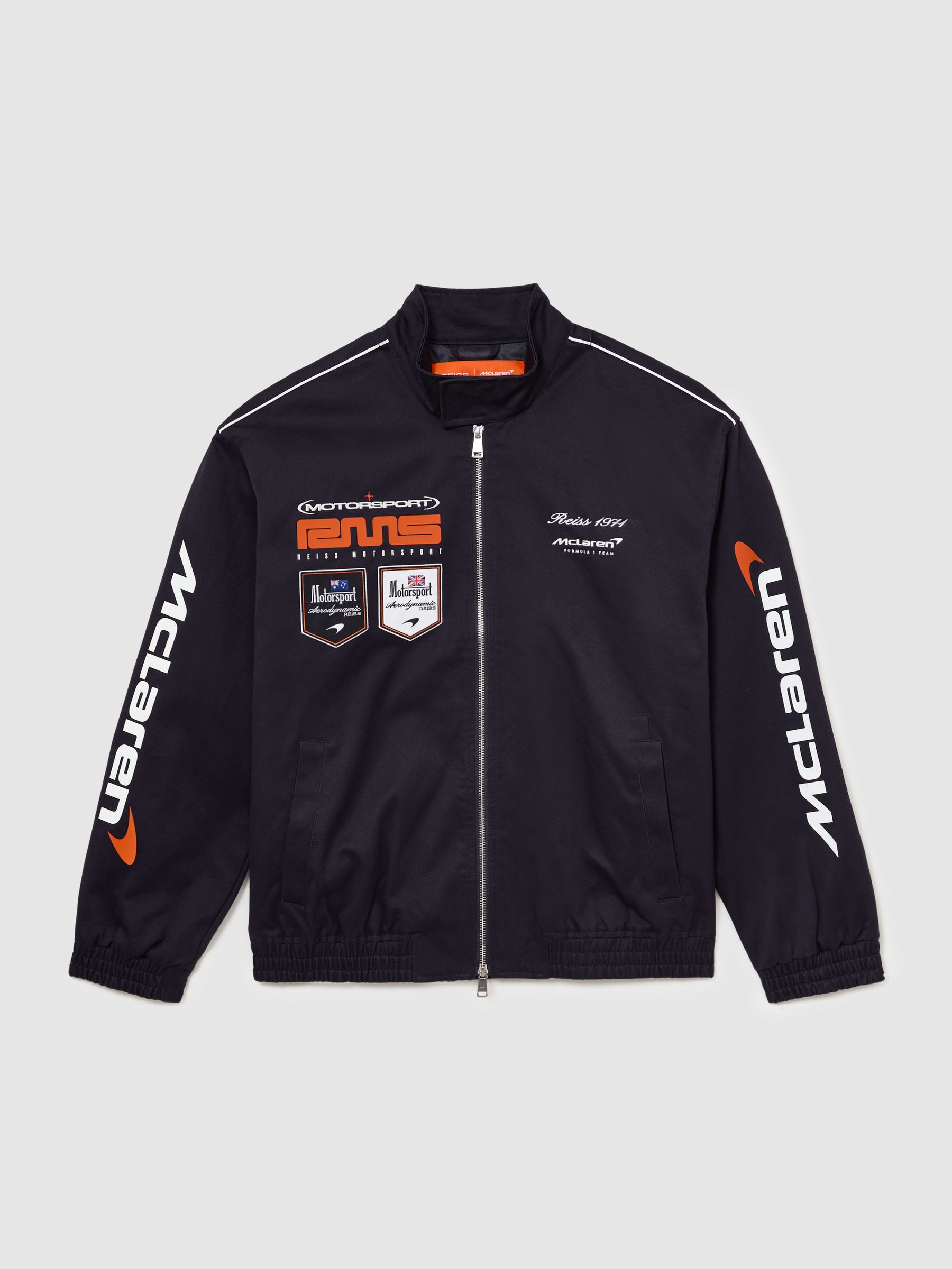 Buy Reiss Navy Mercer McLaren Racing Logo Jacket Unisex-Fit from