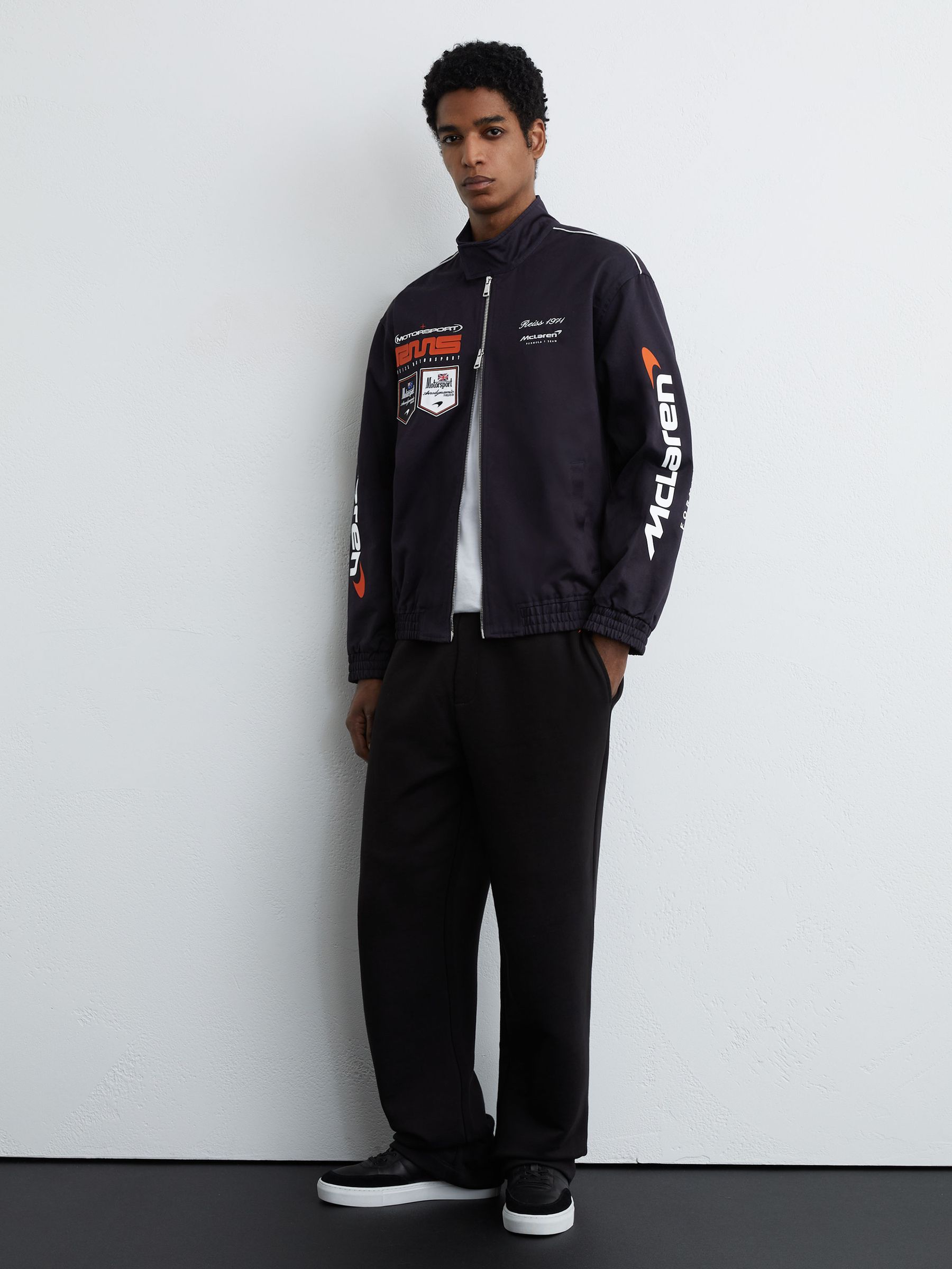 Buy Reiss Navy Mercer McLaren Racing Logo Jacket Unisex-Fit from