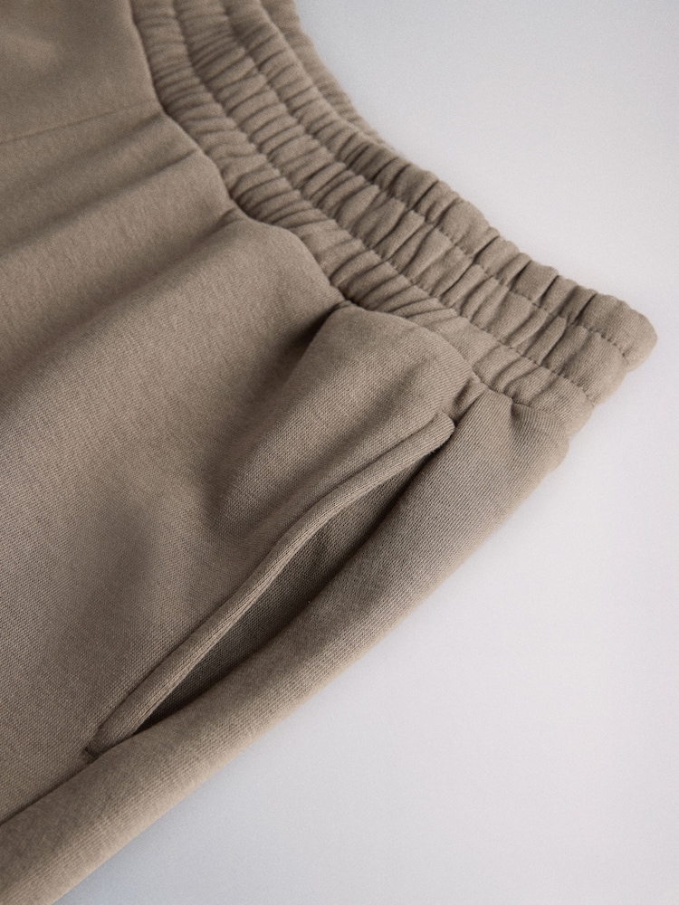 The Set 3 Pack Neutral Sweat Shorts Chocolate Brown - Image 6 of 6