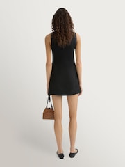 Posse Black Alice Linen Mini Dress - Image 2 of 3