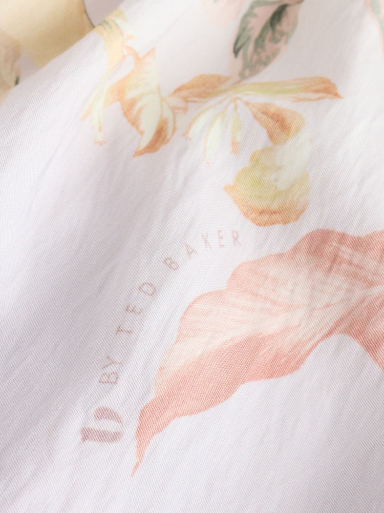 B by Ted Baker Lilac Palm Viscose Blend Beach Kimono Kaftan - Image 11 of 11