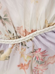 B by Ted Baker Lilac Palm Viscose Blend Beach Kimono Kaftan - Image 9 of 11