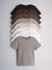 The Set 8 Pack Short Sleeve Fitted Crew Neck Tops - Εικόνα 1 από 11