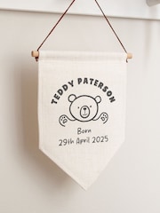 Teddy Bear New Baby Hanging Flag by No Ordinary Gift - Image 1 of 3