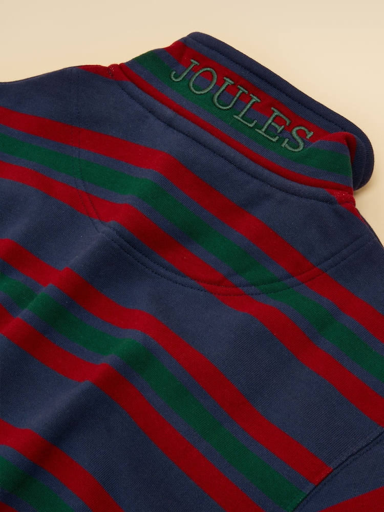 Navy Port Stripe - سويت شيرت بربع سحَّاب Alfie للأطفال من Joules - صورة 5 من 5 Navy Port Stripe - سويت شيرت بربع سحَّاب Alfie للأطفال من Joules - صورة 5 من 5
