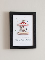 New Baby Funfair Carousel Details Print by No Ordinary Gift - Image 1 of 2