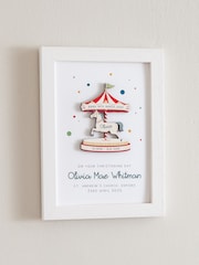 New Baby Funfair Carousel Details Print by No Ordinary Gift - Image 2 of 2