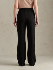 Negro - U.S. Polo Assn. Double Horsemen Wide Leg Joggers - Imagen 4 de 7