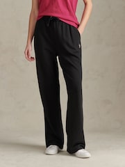 أسود Ground - بنطلون رياضي نسائي بشعار فارسين متناسق بحافة قابلة للطي من U.S. Polo Assn - صورة 5 من 9