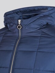 U.S. Polo Assn. Blue Quilted Hooded Puffer Coat - Image 10 of 11