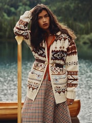 Joules Multi Full Zip Fair Isle Cardigan - Image 2 of 10