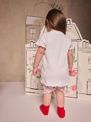 Rosa/Vit - Cath Kidston Pink/White 100% Cotton Paddington Short Pyjamas - Bild 2 av 9