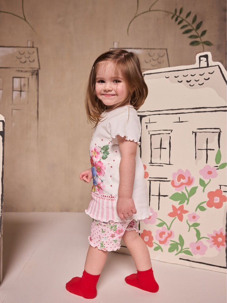 Rosa/Vit - Cath Kidston Pink/White 100% Cotton Paddington Short Pyjamas - Bild 2 av 9 Rosa/Vit - Cath Kidston Pink/White 100% Cotton Paddington Short Pyjamas - Bild 2 av 9