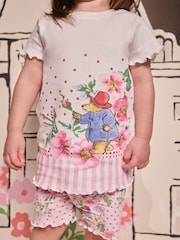 Rosa/Vit - Cath Kidston Pink/White 100% Cotton Paddington Short Pyjamas - Bild 3 av 9