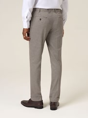 Skopes Brown Tapered Fit Cannon Houndstooth Suit Trousers - Image 3 of 5
