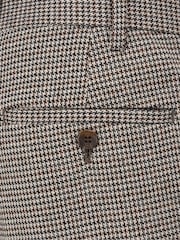 Skopes Brown Tapered Fit Cannon Houndstooth Suit Trousers - Image 5 of 5