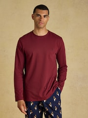 Joules Burgundy Red Lounge Top - Image 1 of 7