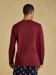 Joules Burgundy Red Lounge Top - Image 2 of 7